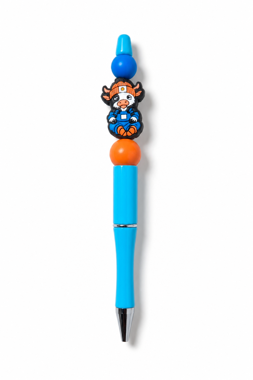 Highland Cow Beaded Pens decorative bead detail