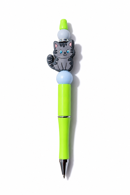 Cat beaded pens for cute stationery collection