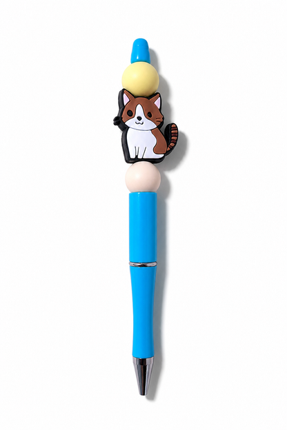 Cat beaded pens featuring cute cat design