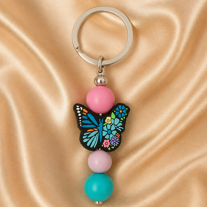 Butterfly Keyring on handbag