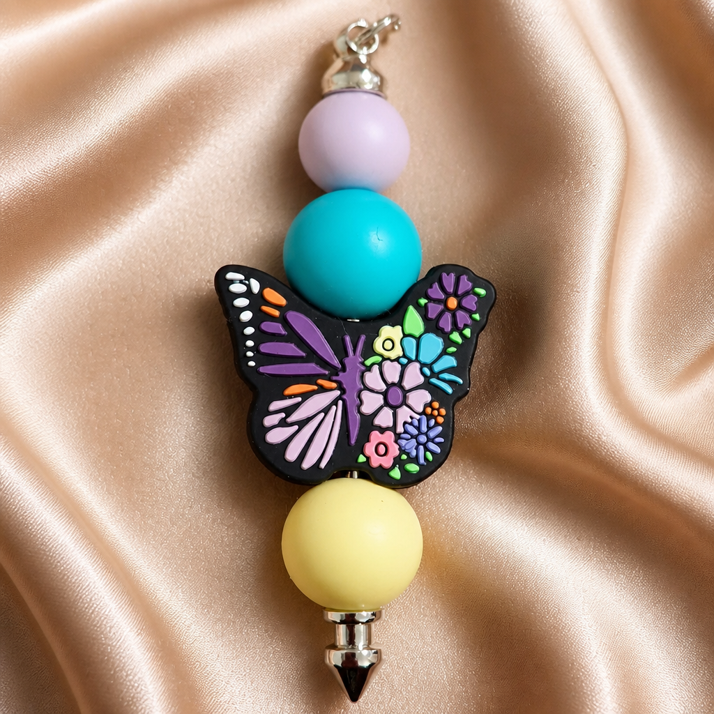 Butterfly Keyring close-up detail