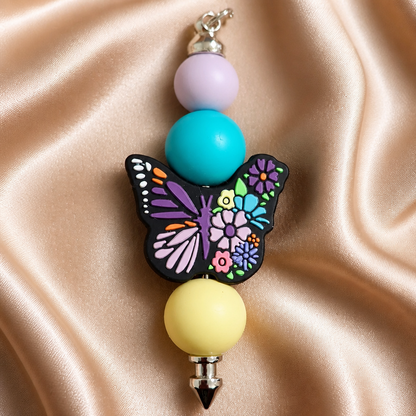 Butterfly Keyring close-up detail