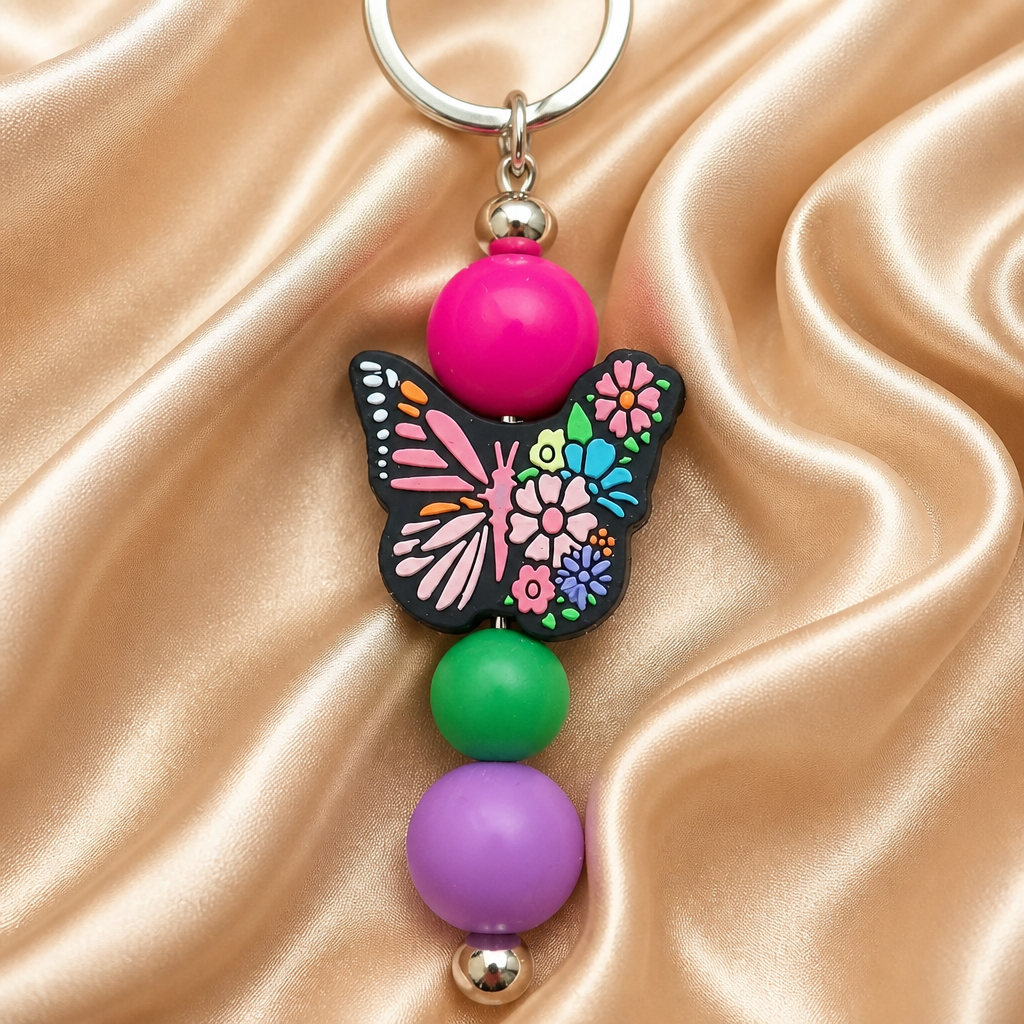 Butterfly Keyring front view