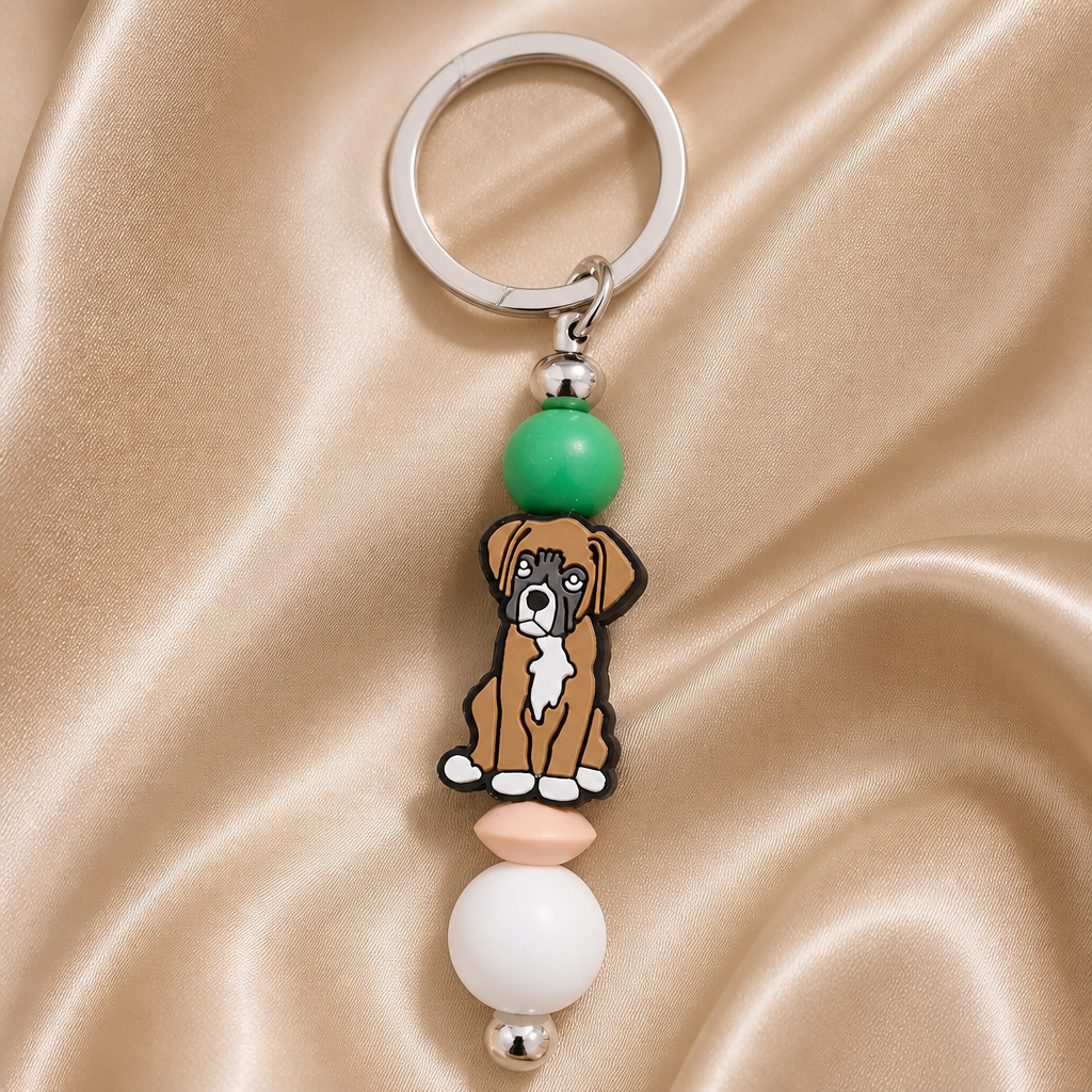 Dog Keyring attached to keys
