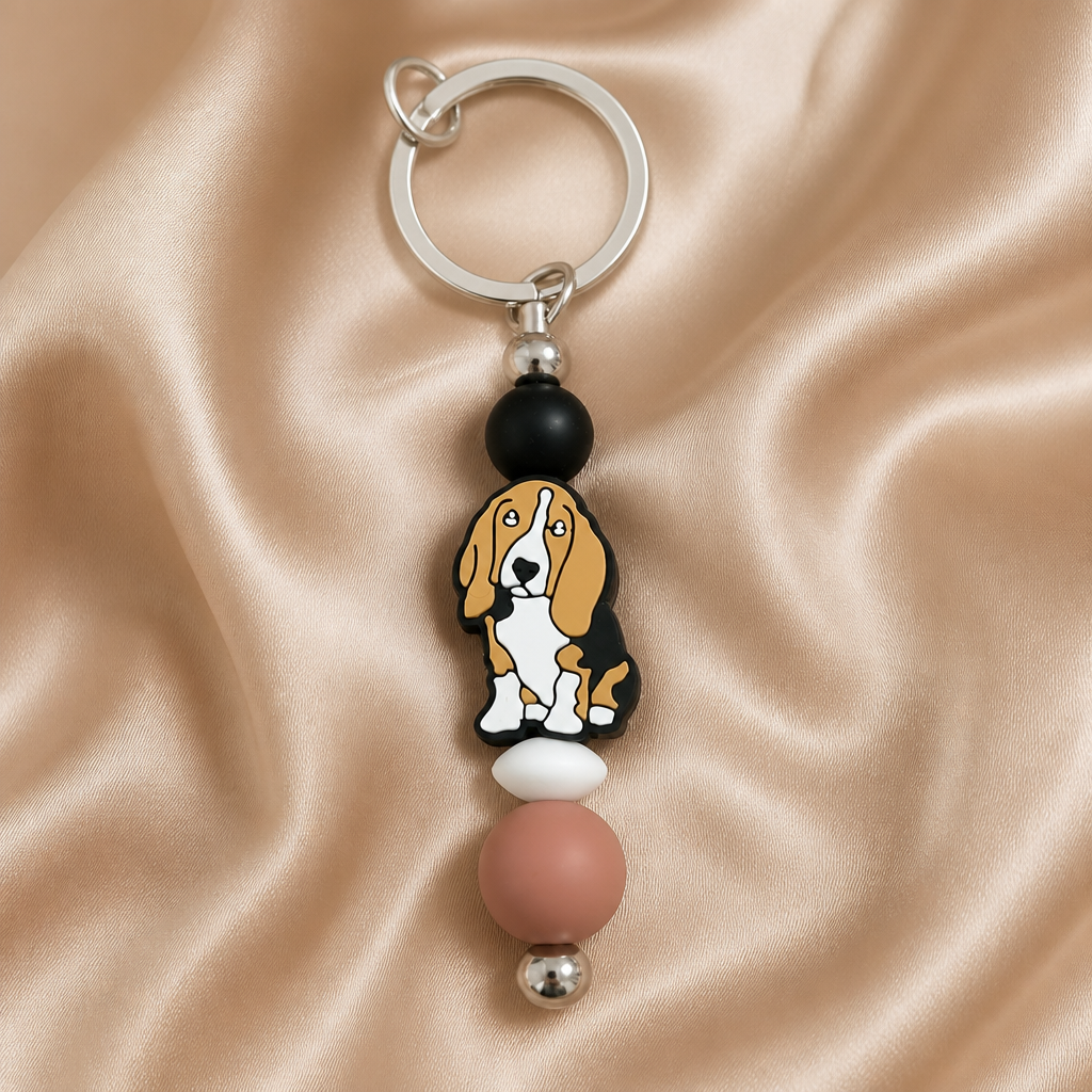 Dog Keyring side view