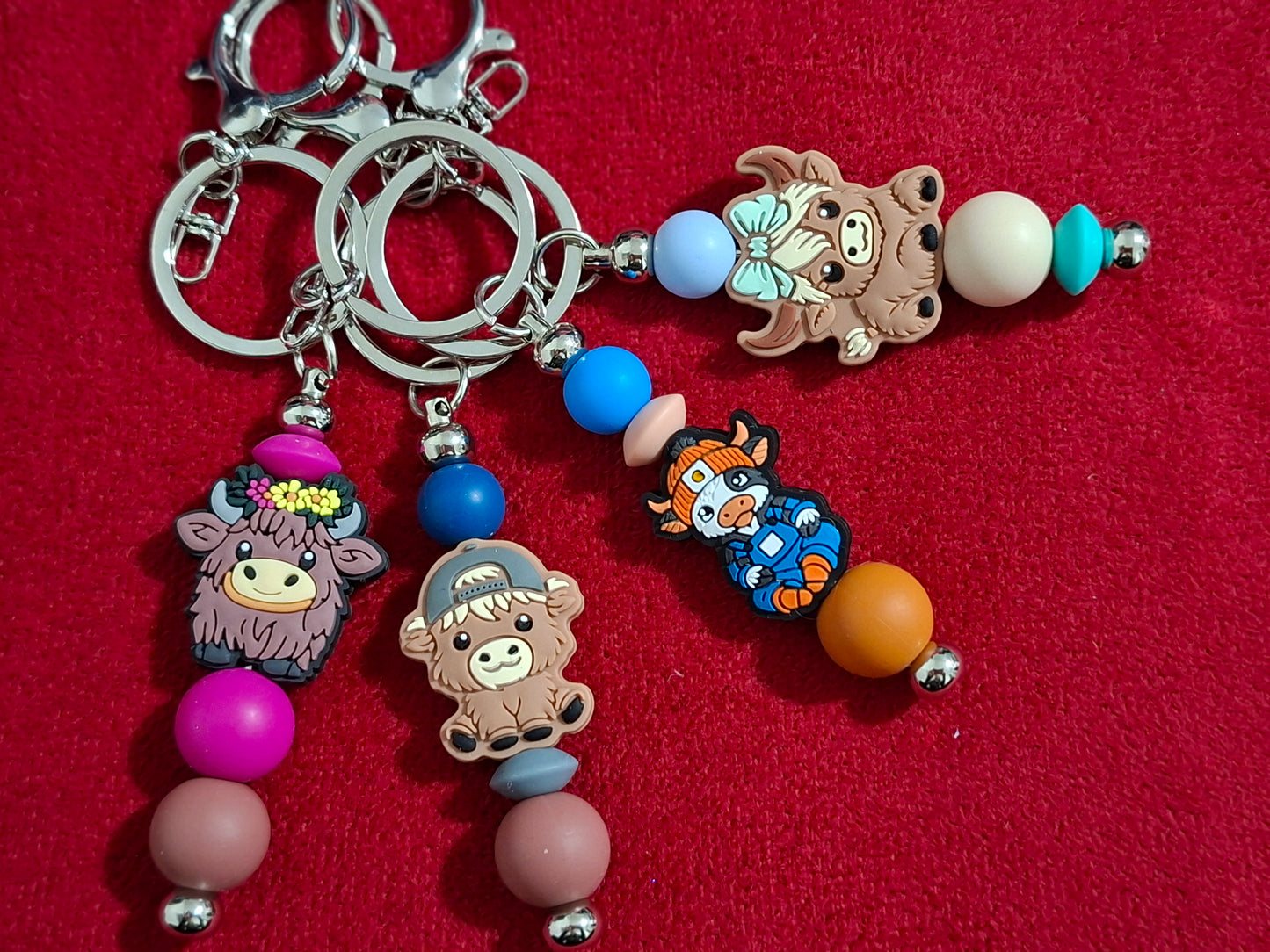 Cow keyrings