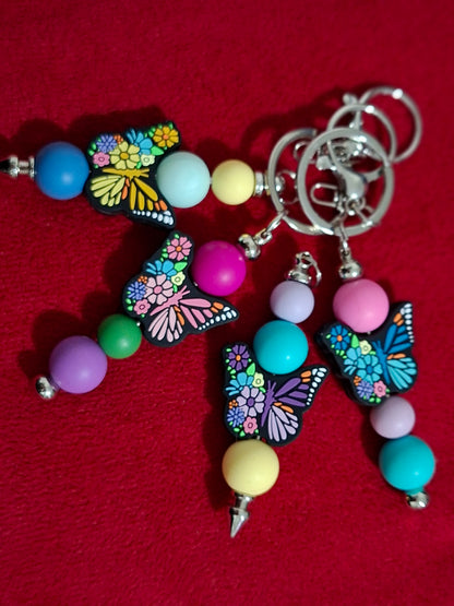 Butterfly keyring