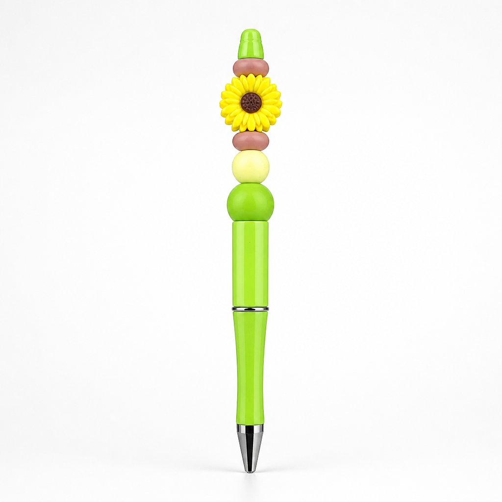 Daisy Beaded Pen daisy floral detail