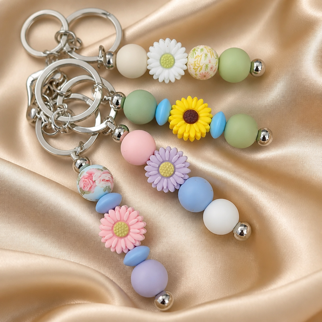Daisy keyring