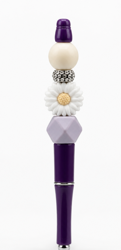 writing.jpg Daisy Beaded Pen for everyday writing