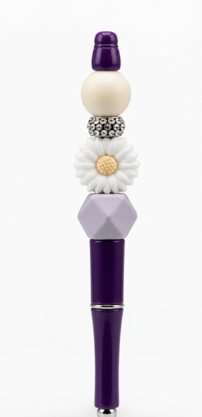 writing.jpg Daisy Beaded Pen for everyday writing