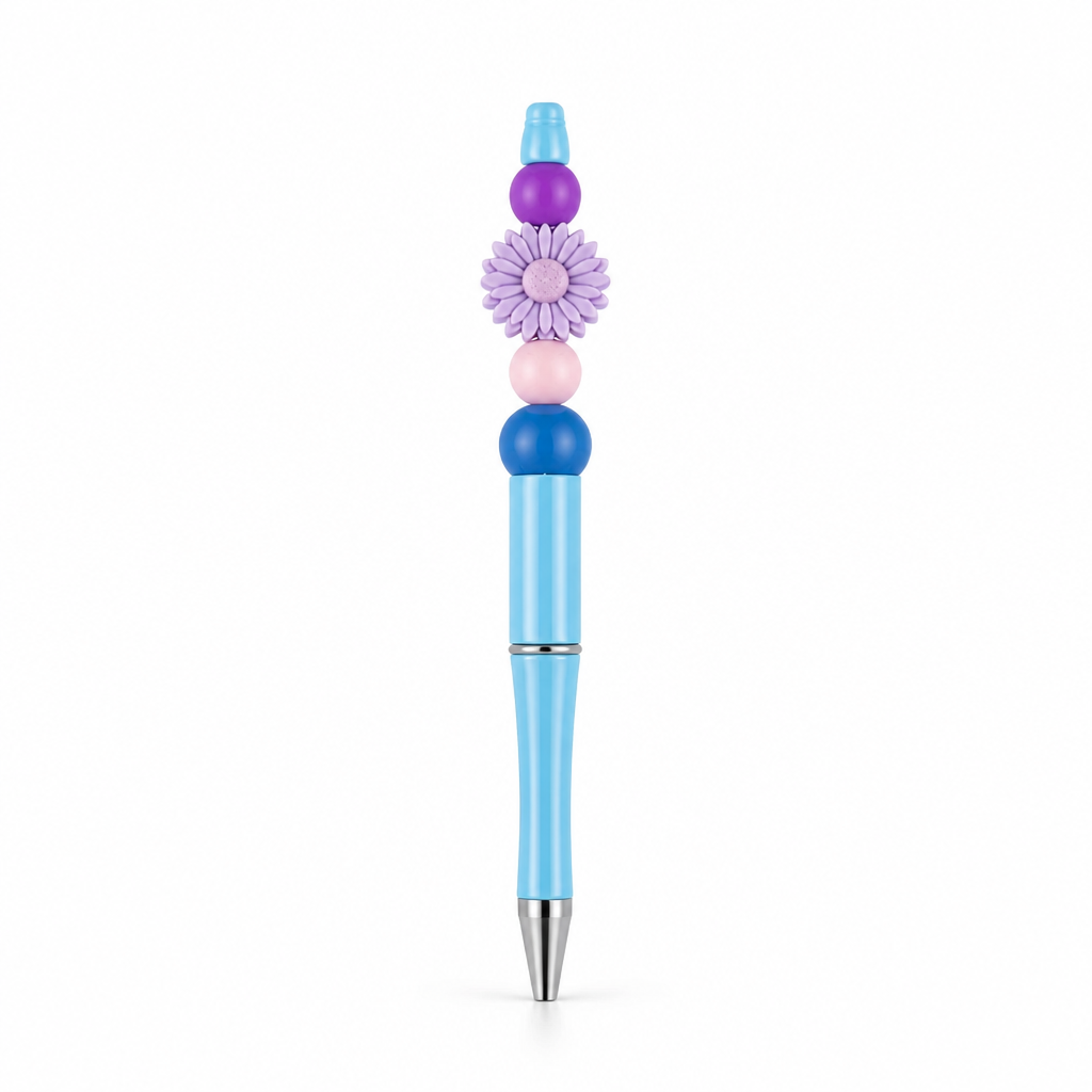 Daisy Beaded Pen side view